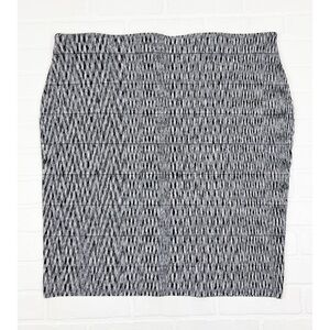 NWT Lane Bryant Pull On Stretchy Bandage Bodycon Pencil Skirt Black Gray 22/24